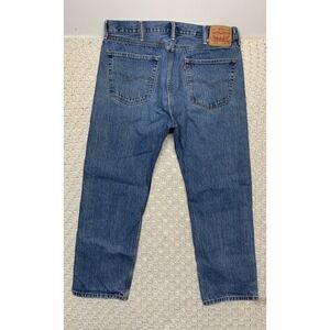 Levi's 505 Jeans Men's Tag 38x30 Approx 37x29 Blue Regular Fit 100% Cotton Denim